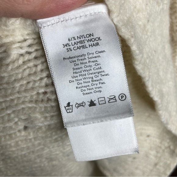 Eddie Bauer lambs wool & camel hair sweater size large - Picture 7 of 8